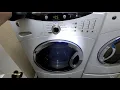 GE Washer diagnostic error codes and test cycle