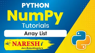 NumPy Array List NumPy in Python Tutorial Naresh IT