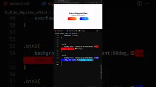 Add Ripple Effect to Buttons with HTML CSS JS