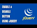 Enable and Disable Button using JQuery - HowToCodeSchool com