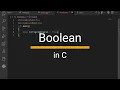 Boolean in C