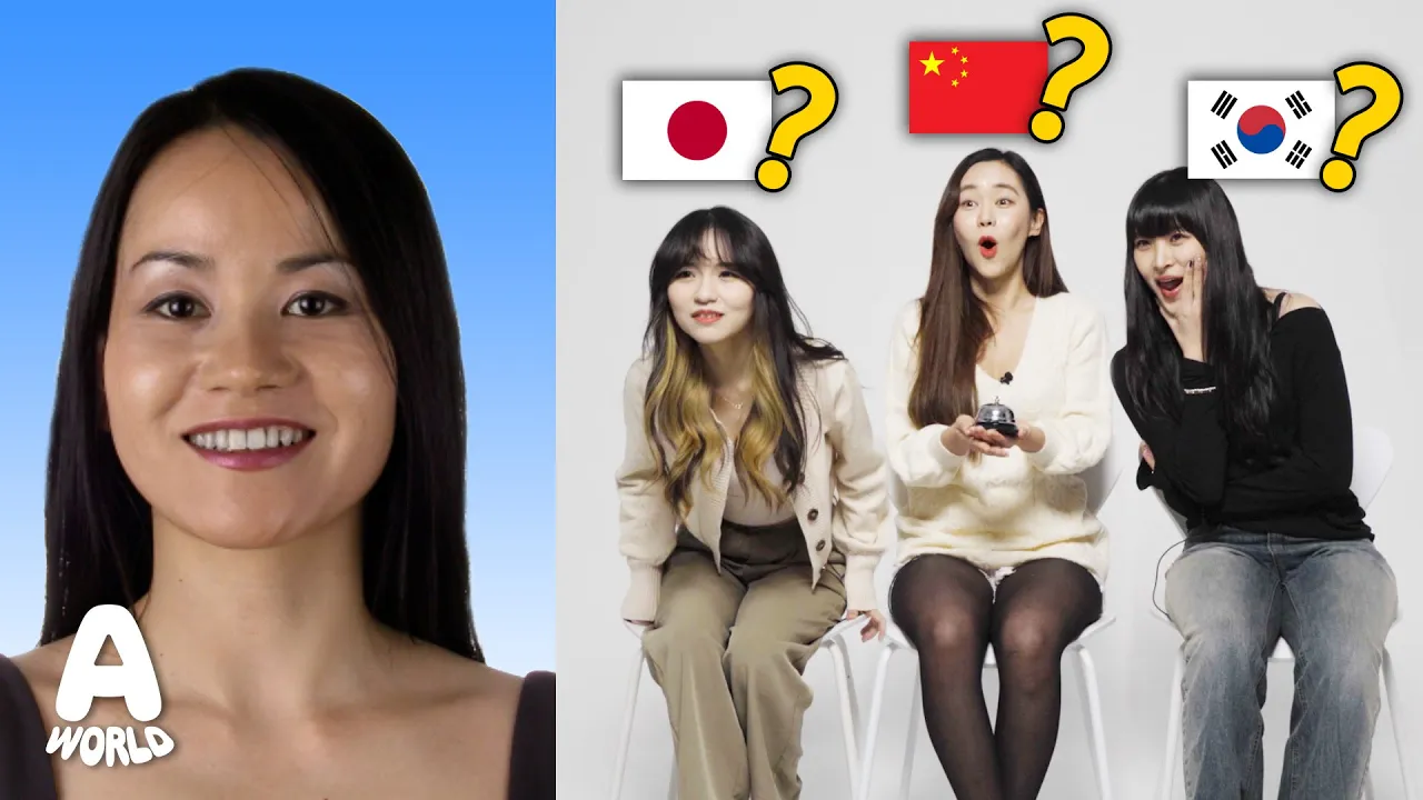 Chinese vs Korean vs Japanese try to distinguish face difference