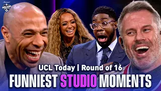 The FUNNIEST moments from UCL Today R016 coverage Richards Henry Abdo Carragher CBS Sports
