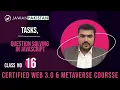 Solving JavaScript Tasks and Questions Class Web 3 0 and Metaverse Course
