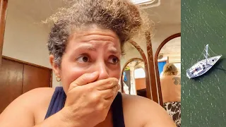 AGROUND again and sail EXPLODES on icw BRIDGE run