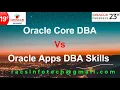 Difference between Oracle Core DBA and Oracle Apps DBA From Racsinfotech