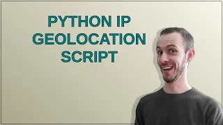 Codereview Python IP geolocation script