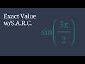 Exact Value of sin - Unit Circle Survival Guide