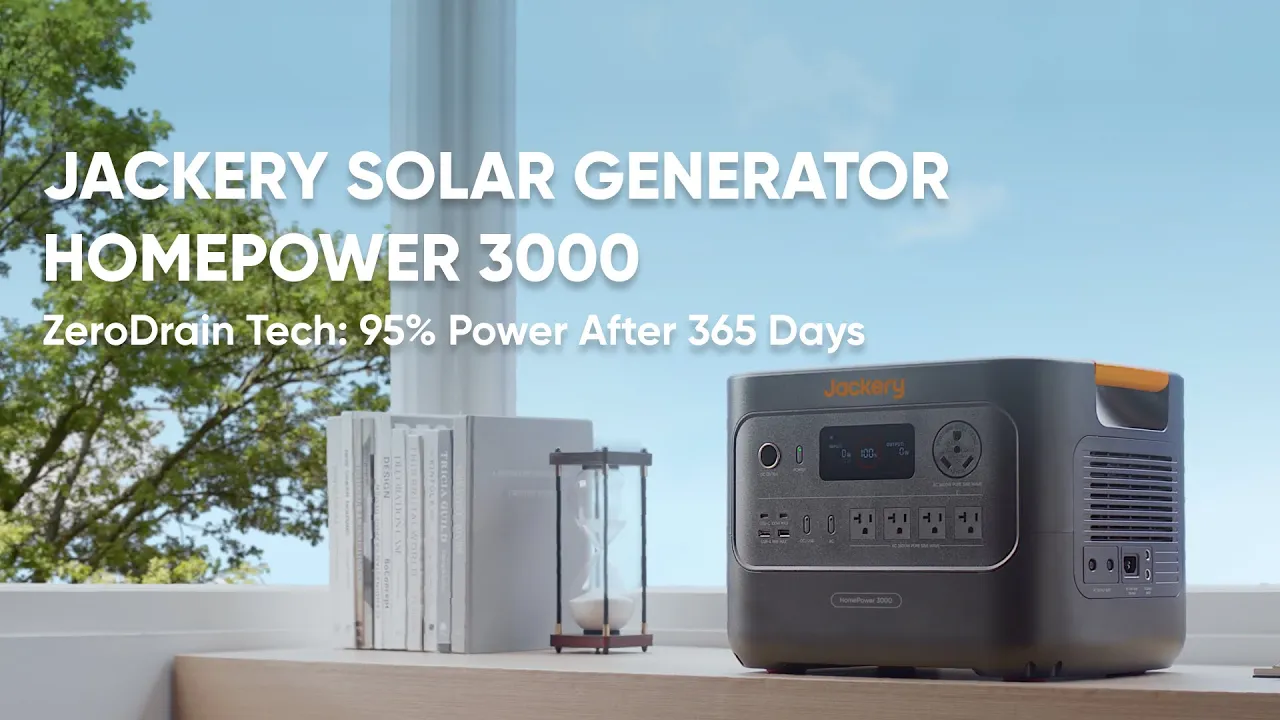 Jackery — Jackery Solar Generator HomePower 3000 — Power Your Essentials, Easy Backup (YouTube video ad)
