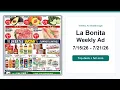La Bonita Weekly Ad 26 - 26 Top 10 Deals