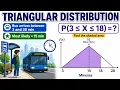 Triangular Distribution Exam Question NCEA Level 3 Statistics AS91586
