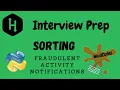 Fraudulent Activity Notifications Sorting Hackerrank Solution Python Interview Preparation Kit