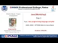 Java Day-1 Java programming language compiler
