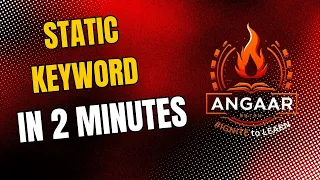 Static Keyword in Java 2 Minute OOPS