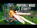 WOOD BURNING Camp Stove Test Review Pocket Bellows