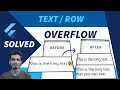 Flutter Text Overflow SOLUTION Flutter Text Overflow
