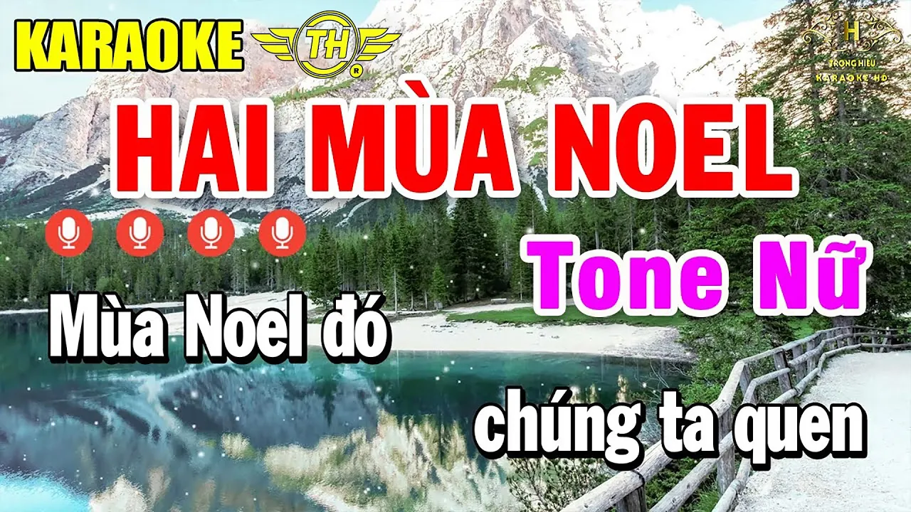 Hai Mùa Noel Karaoke Tone Nữ ( A ) Âm Thanh Quá Hay | Trọng Hiếu