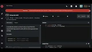 Codewars String ends with Python 7 kyu
