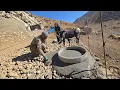 Jahangir to build a desert fireplace with building materials in the mountains | Nomadic life