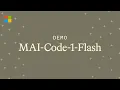 Voice Coding Demo MAI-Code-1-Flash Microsoft AI Models