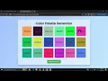 Color Palette Generator Using HTML CSS and JavaScript with Source Code
