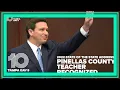 Florida State of the State address Pinellas County elementary teacher recognized