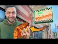 Trying famous food spots in Chicago