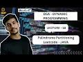 Palindrome Partitioning DP DSA JAVA In Telugu