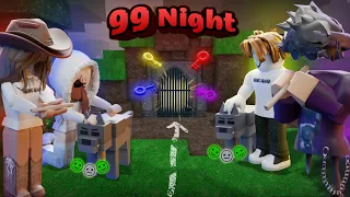 تحدي 99 ليلة بدون سلاح P2😱 ربيّنا أكبر قطيع ذئاب عشان ننقذ الأطفال ! 🐺🔥{مع اخواني} Roblox