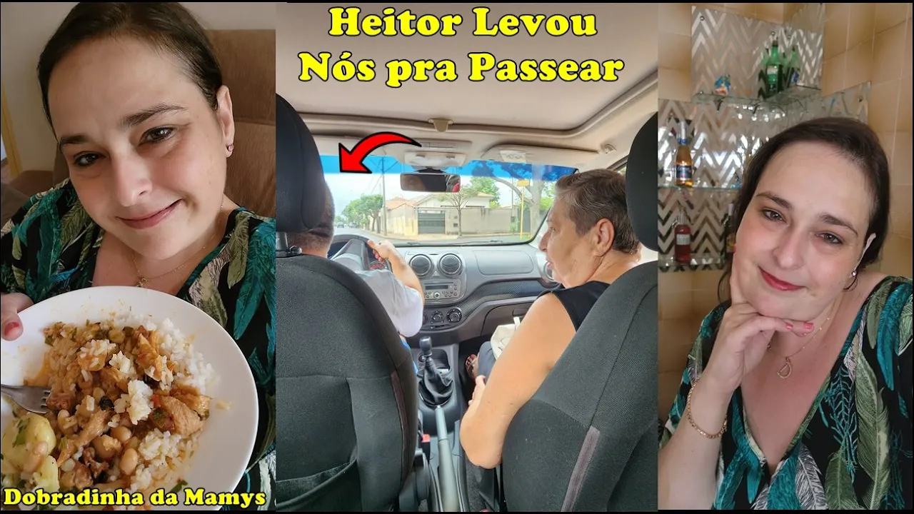 ????Almoço na Casa de Mamys - Dobradinha e Passeio de Carro - Heitor Levou nós pra Passear