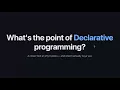 What s the fuss about declarative programming languages