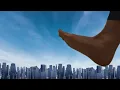 Giantess city stomp smash rampage