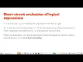 short circuit evaluation of an expression in Hindi
