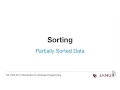 Introduction to Computer Programming - Sorting Algorithms