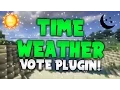 WEATHER TIME VOTE Minecraft Plugin Tutorial