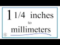Convert 1 Inches to Millimeters