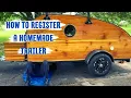 How to Register a Home-built Trailer How to get a VIN Title and Tag