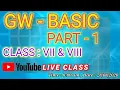 GW BASIC GW BASIC PROGRAMMING For BEGINNERS VII VIII GW BASIC TUTORIAL IN BENGALI