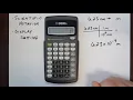 TI 30Xa scientific notation