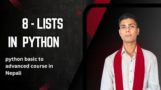 8 - Lists in python Python basic to advanced course in Nepali