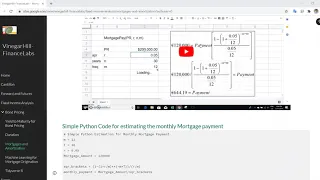 Simple Python Code for estimating Monthly Mortgage Repayment