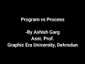 02 - Program vs Process