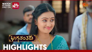 Bhagyavantaru - Highlights | Full EP free on Sun NXT | 08 Sep 2026 | Sun Udaya