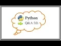 Python Ninja Bootcamp 30-Q A 5th