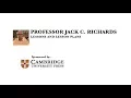 Professor Jack C Richards - Lessons and Lesson Plans