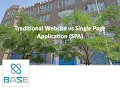 The difference between a traditional website and a single page application SPA explained