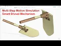 Solid Edge Multi Step Motion Simulation Practice with Smart Shovel Mechanism Animation