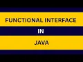 Functional Interface in Java 8 in Hindi Step by Step Explanation