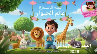 قصة استماع عالم الحيوان الصف الأول الابتدائي 2026 