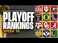 LATEST College Football Playoff Rankings - Where Will Everyone Finish in FINAL Rankings